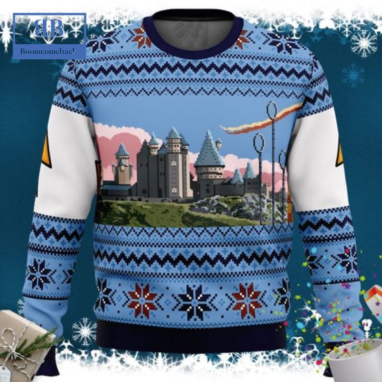 Harry Potter Retro Hogwarts Ugly Christmas Sweater