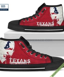 Houston Texans Alien Movie High Top Canvas Shoes