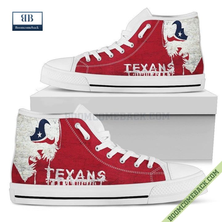 Houston Texans Alien Movie High Top Canvas Shoes