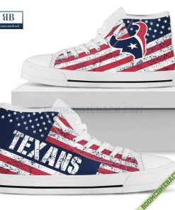 houston texans american flag vintage high top canvas shoes 3 ulDP9