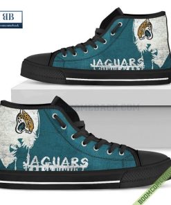 Jacksonville Jaguars Alien Movie High Top Canvas Shoes
