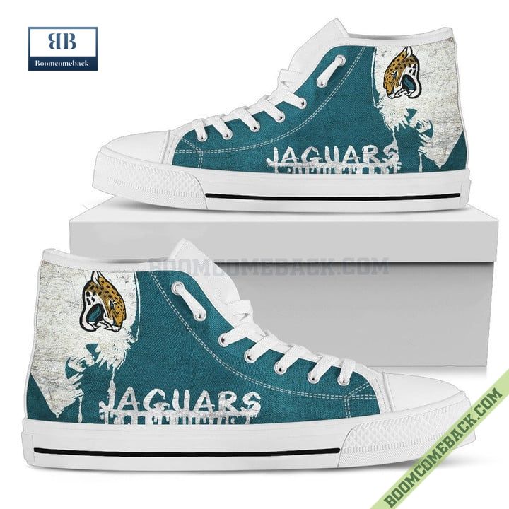 Jacksonville Jaguars Alien Movie High Top Canvas Shoes