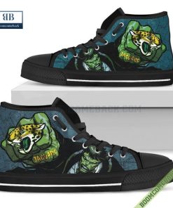 Jacksonville Jaguars Hulk Marvel High Top Canvas Shoes