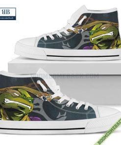 Jacksonville Jaguars Teenage Mutant Ninja Turtles High Top Canvas Shoes