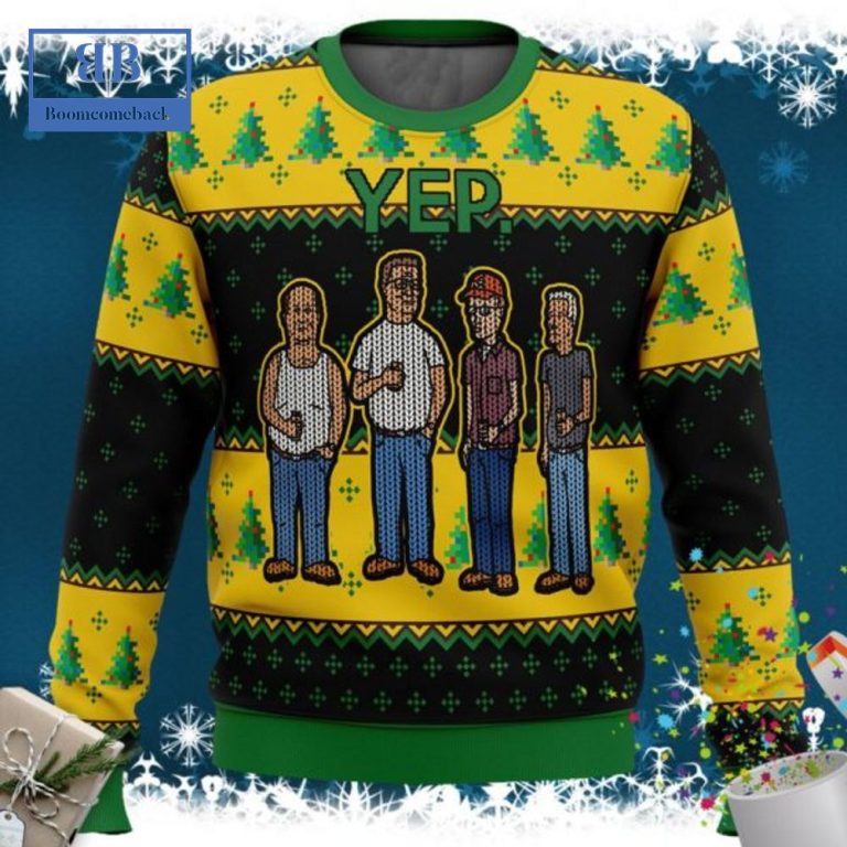 King of the Hill Yep Ugly Christmas Sweater