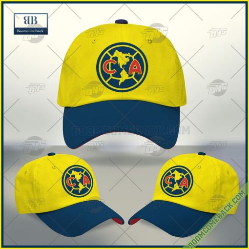 Liga MX Aguilas Club America Yellow Navy Classic Cap Hat