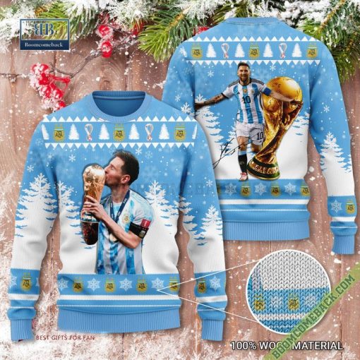 Lionel Messi Argentina World Cup 2022 Champions Ugly Sweater