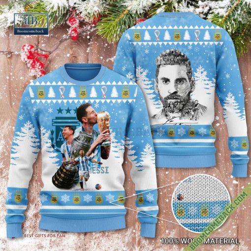 Lionel Messi Wins World Cup 2022 Ugly Christmas Sweater