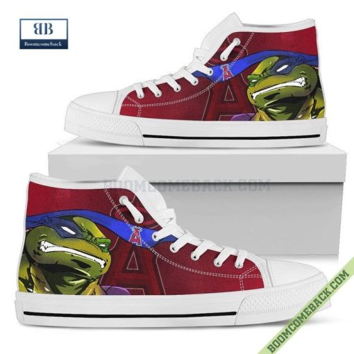 Los Angeles Angels Teenage Mutant Ninja Turtles High Top Canvas Shoes