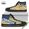 Los Angeles Angels American Flag Vintage High Top Canvas Shoes
