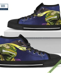 Los Angeles Chargers Teenage Mutant Ninja Turtles High Top Canvas Shoes