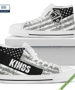 los angeles kings american flag vintage high top canvas shoes 3 TRuhH