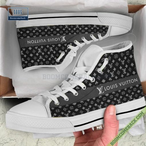Louis Vuitton Luxury High Top Canvas Shoes Style 01