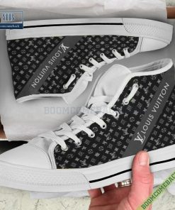 Louis Vuitton Luxury High Top Canvas Shoes Style 02