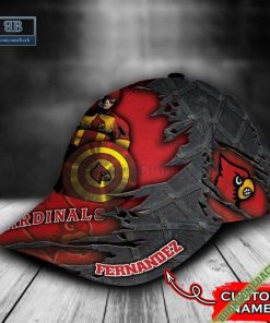 louisville cardinals captain america marvel personalized classic cap hat 5 w0RCG