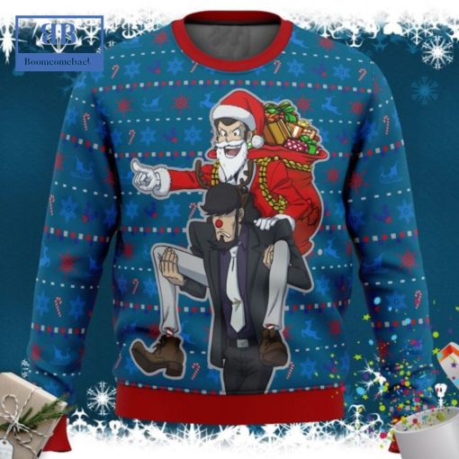 Lupin The 3rd Run Run Rudolph Ugly Christmas Sweater