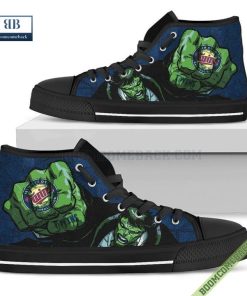 Minnesota Twins Hulk Marvel High Top Canvas Shoes