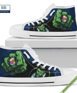 Minnesota Twins Hulk Marvel High Top Canvas Shoes