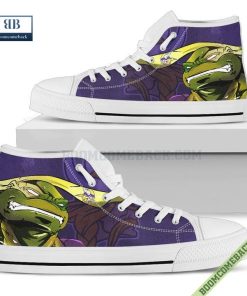 Minnesota Vikings Teenage Mutant Ninja Turtles High Top Canvas Shoes