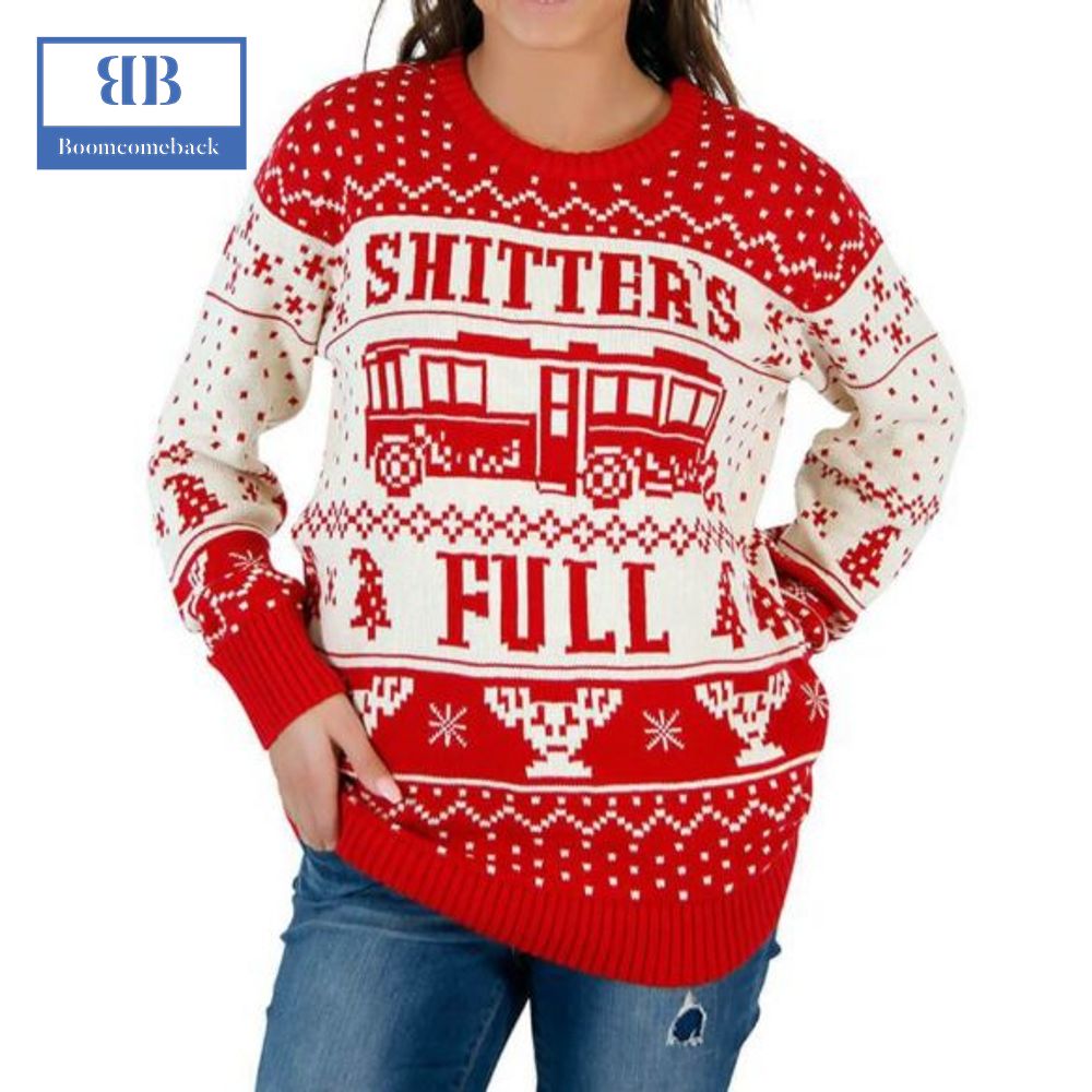 National Lampoon's Christmas Vacation Shitter's Full Ugly Christmas Sweater