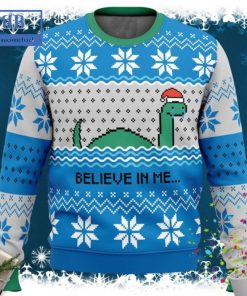 Nessie Believe In Me Ugly Christmas Sweater