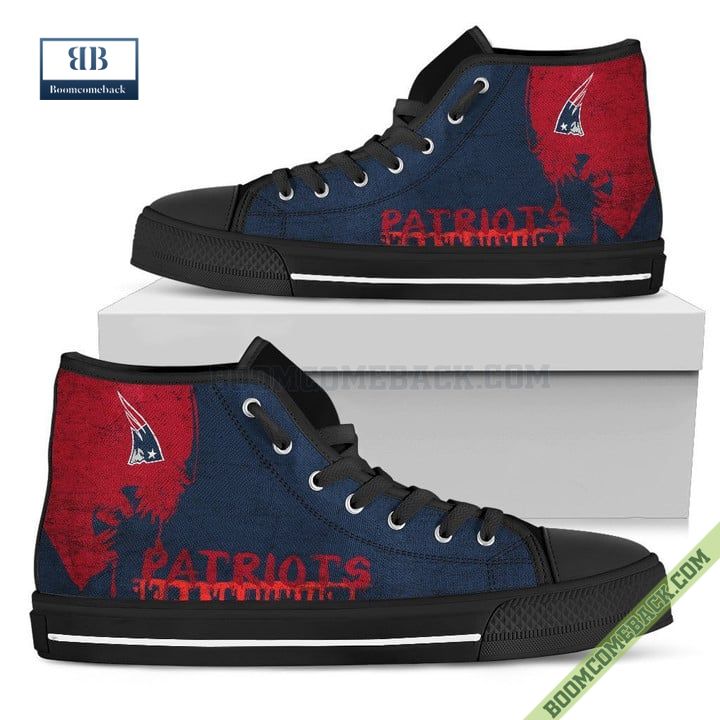 New England Patriots Alien Movie High Top Canvas Shoes