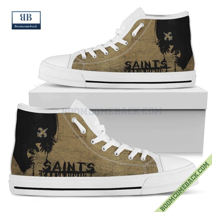 New Orleans Saints Alien Movie High Top Canvas Shoes