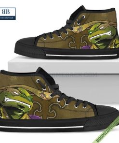 New Orleans Saints Teenage Mutant Ninja Turtles High Top Canvas Shoes