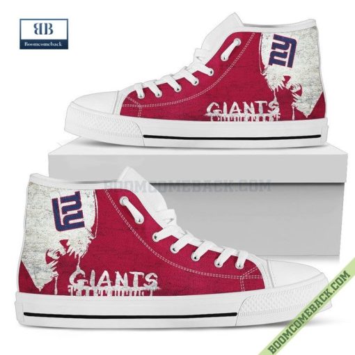 New York Giants Alien Movie High Top Canvas Shoes