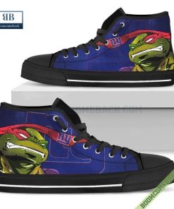 New York Giants Teenage Mutant Ninja Turtles High Top Canvas Shoes