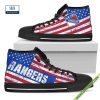 New York Jets American Flag Vintage High Top Canvas Shoes