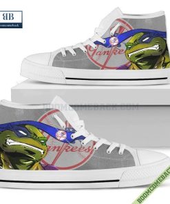 New York Yankees Teenage Mutant Ninja Turtles High Top Canvas Shoes