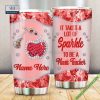 Personalize It Takes A Lot Of Sparkle To Be A Science Teacher Tumbler Cup