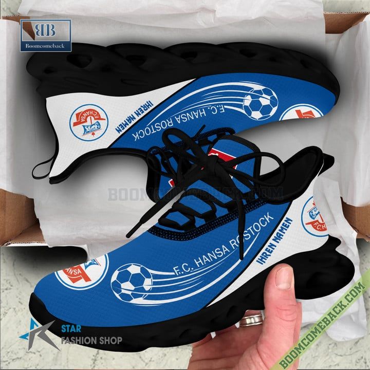 Personalized F.C. Hansa Rostock Yeezy Max Soul Shoes
