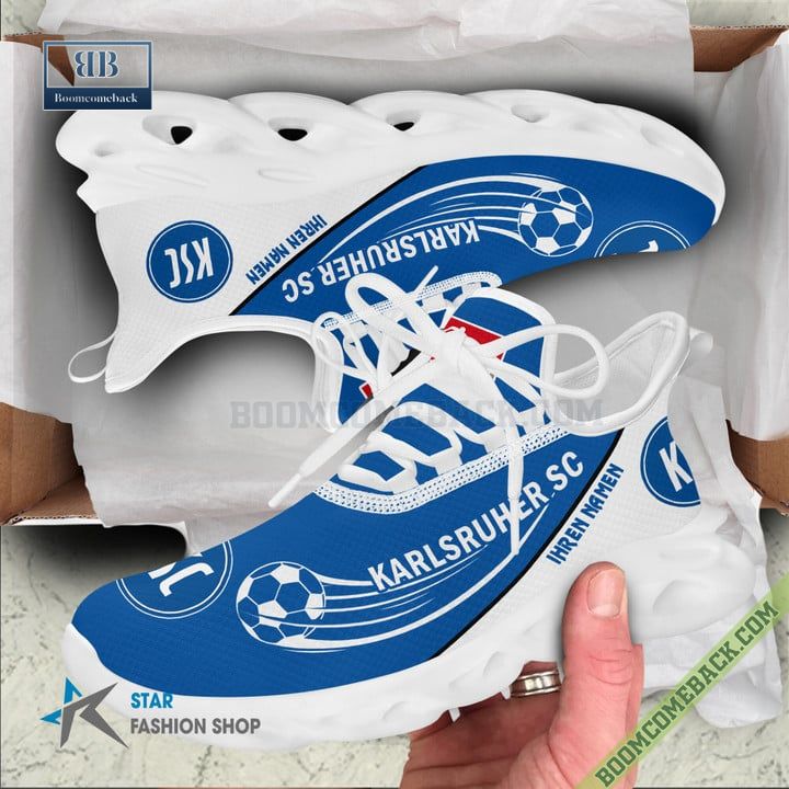 Personalized Karlsruher SC Yeezy Max Soul Shoes