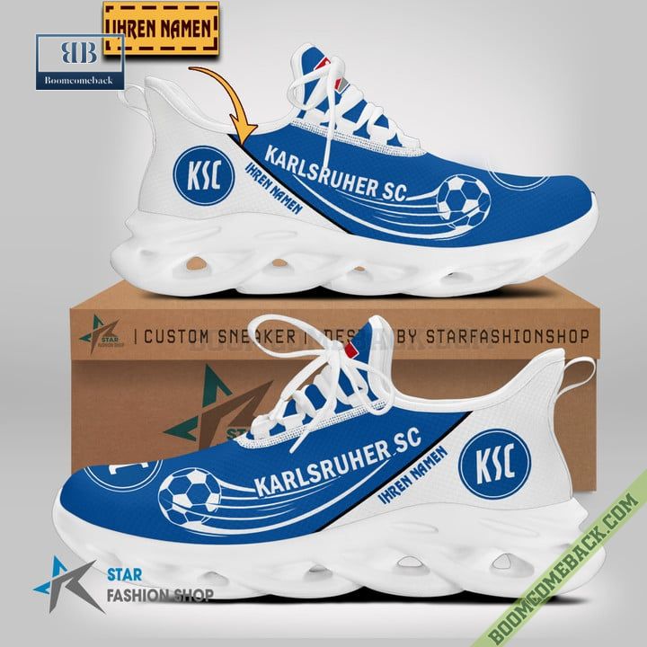 Personalized Karlsruher SC Yeezy Max Soul Shoes