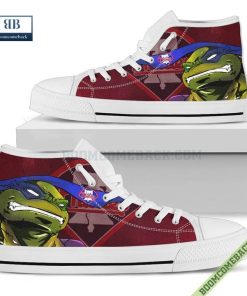Philadelphia Phillies Teenage Mutant Ninja Turtles High Top Canvas Shoes