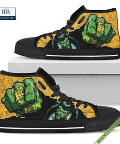 Pittsburgh Pirates Hulk Marvel High Top Canvas Shoes