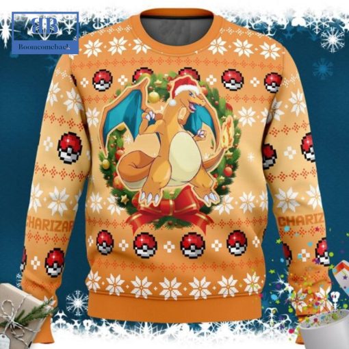 Pokemon Charizard Christmas Circle Ugly Christmas Sweater