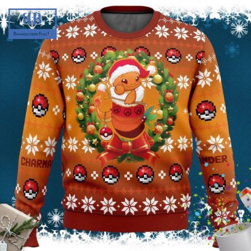 Pokemon Charmander Christmas Circle Ugly Christmas Sweater