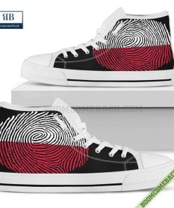 poland flag fingerprint high top canvas shoes 3 PxpF4