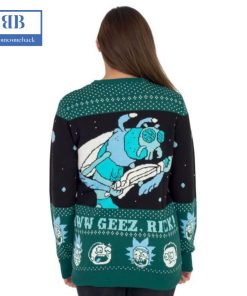 rick and morty aww geez rick ugly christmas sweater 3 YJlB9