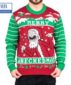 Rick And Morty Merry Wreckedmas Ugly Christmas Sweater