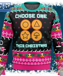 Squid Game Choose One This Christmas Ugly Christmas Sweater