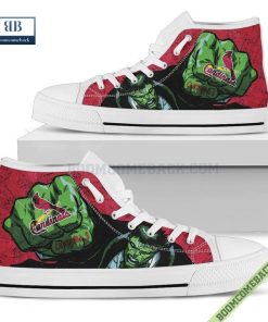 st louis cardinals hulk marvel high top canvas shoes 3 aEBnd