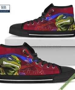 St. Louis Cardinals Teenage Mutant Ninja Turtles High Top Canvas Shoes