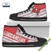 Tampa Bay Lightning American Flag Vintage High Top Canvas Shoes