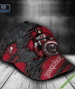 Tampa Bay Buccaneers Captain America Marvel Personalized Classic Cap Hat