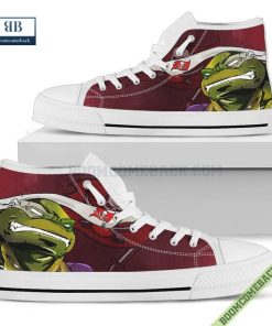 Tampa Bay Buccaneers Teenage Mutant Ninja Turtles High Top Canvas Shoes