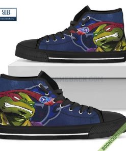 Tennessee Titans Teenage Mutant Ninja Turtles High Top Canvas Shoes